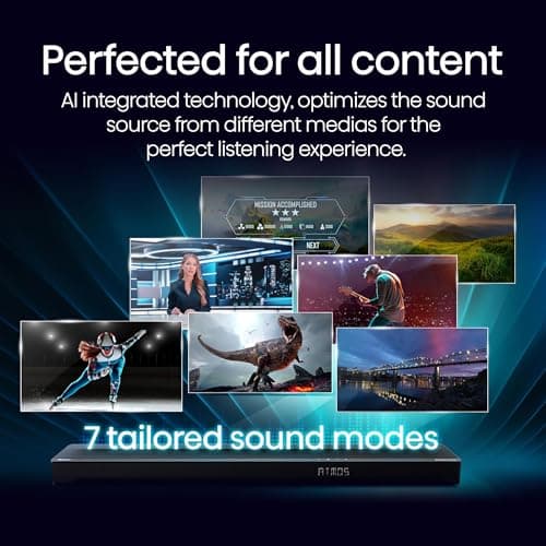 Hisense AX5125H 5.1.2Ch Sound Bar with Wireless Subwoofer, 500W, Dolby Atmos, Bluetooth 5.3, EzPlay, 4K HDMI Pass Through, Roku TV Ready, DTS:X, HDMI/AUX/ARC/Optical/USB, 7 EQ Modes 9