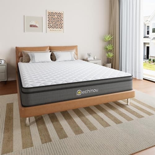 PECHINOU 8 INCH Full Mattress, Full Size Memory Foam Mattress with Innerspring, Full Mattresses for Bed Frame, Bunk Bed, Trundle, Medium Firm Support, CertiPUR-US 7