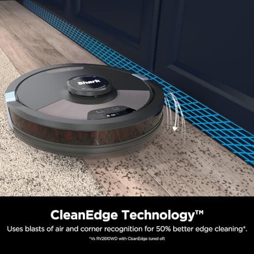SHARK RV2620WD AI Ultra Robot Vacuum and Mop with Matrix Clean Navigation, CleanEdge Technology, Perfect for Pet Hair, Carpets, Hard Floors, Compatible with Alexa, Black/Mocha 5