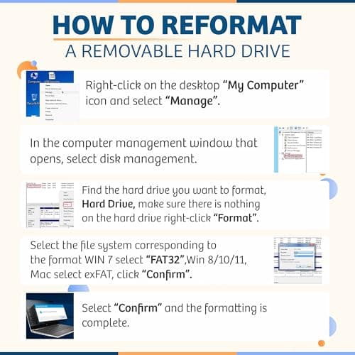 320GB External Hard Drive USB 3.0, Portable 2.5-Inch External HDD Backup Storage for Laptop, PC, Mac, Gaming Console (PS3/PS4) – Black 6