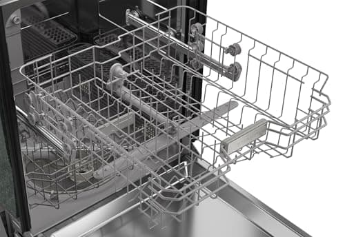 Sharp SDW6504MS Stainless Steel Dishwasher, 24-inch Pocket Handle, 52 dB, Hybrid Tub, 12 Place Settings, 5 Cycles, Heated Dry 7