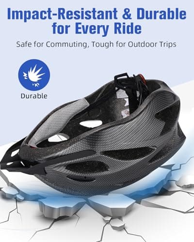 Zacro Adult Bike Helmet, Safety Certified Cycling Helmet for Men Women, Lightweight with Detachable Visor, Adjustable Dial Fit 54-62cm, for Road/Mountain/Commuting 5