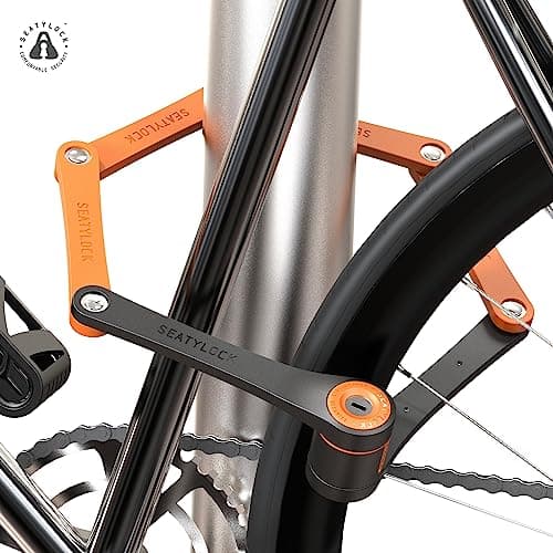 Seatylock FoldyLock Compact Folding Bike Lock - Award Winning Patented Lightweight High Security Bicycle Lock - Heavy Duty Anti Theft Smart Secure Guard with Keys & Case for Bikes or Scooters 7
