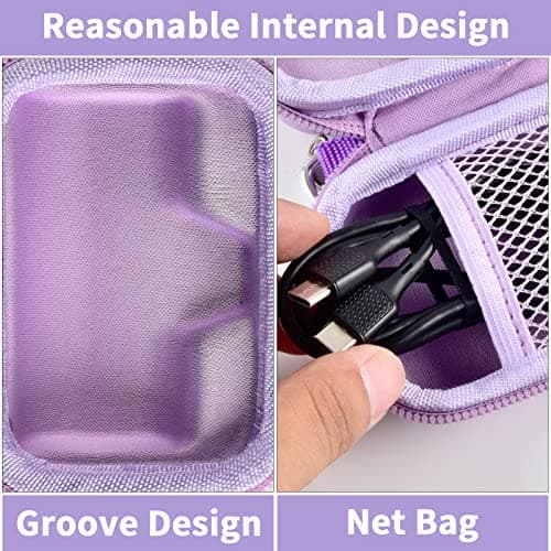 Portable Charger Power Bank Case for Swyop/for Feob/for Charmast/for JEJILL/for LanLuk/for VEGER/for iWALK/for Taegila/for Kuulaa and More Small Charging Battery Pack - Bag Only (Purple) 3