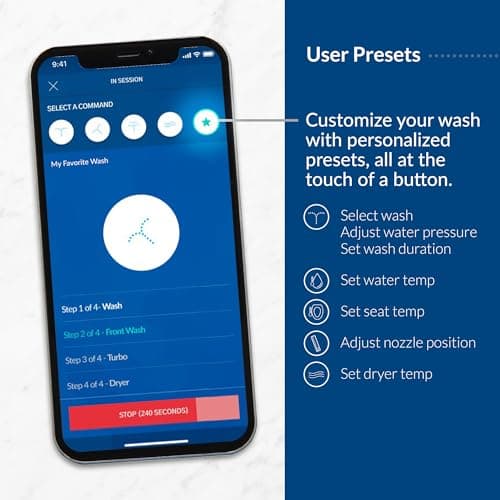 Bio Bidet BB1200 Elongated Smart Bidet, Warm Water Wash, Heated Seat & Dryer, App & Remote Control 9