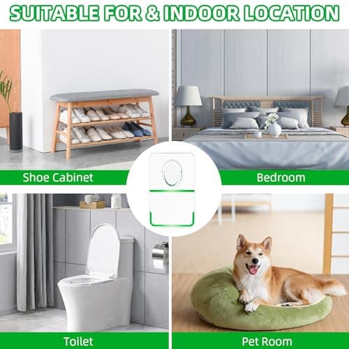 6Pack Plug in Air Purifier with Negative Ion Technology, Filterless Air Ionizers for Home, Quiet Air Freshener for Odors, Smoke, Dust Mites, Pets - for Bedroom, Office, Bathroom, Kitchen 8