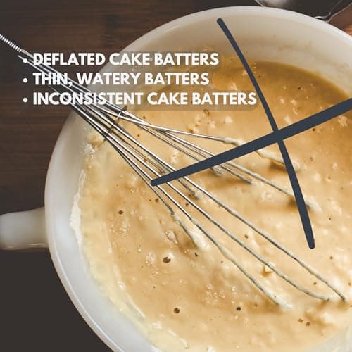 CLOUDWHISK™ 14-Inch Professional Balloon Large Stainless Steel Metal Cake Whisk. Specially designed for Folding and Blending Cake Batters to Achieve Fluffier Cakes 9