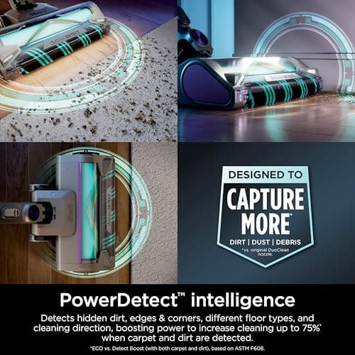 Shark Cordless Vacuum Cleaner with HEPA Filter, PowerDetect Clean & Empty, Powerful Suction, Auto-Empty System, Pet Hair Pickup, Carpets & Hardfloor, Dark Gray, IP3251 (Renewed) 5