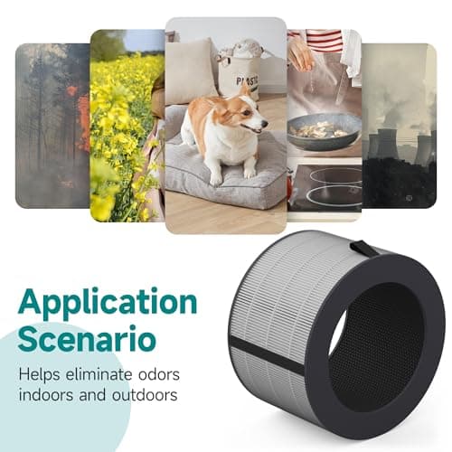 PuriCare 360 Filter Compatible with LG PuriCare 360 Purifiers, Model AS601HBB0, H13 HEPA ＆ Activated carbon Filter, 1 Pack 7