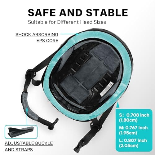 DKONI Bike Helmet with LED Lights Bicycle Helmets USB Rechargeable Front & Back LED Light Adult Cycling Helmet for Urban Commuter (Large, White) 7