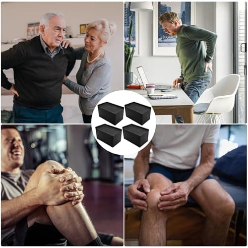 MYMULIKE Bed Risers 3 inch, 11000lbs Heavy Duty Oversized Rectangle Bed Lfits Risers, L Shape Wide Opening Furniture Risers for Bed, Couch, Desk, Chair, Soft, Platform, Dorm 6