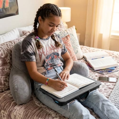 LAPGEAR Compact Lap Desk – Fits Up to 14″ Laptops – Black– Style No. 43108 6