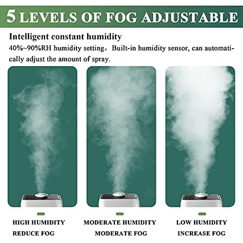 Ymjoinmx Industrial Commercial Humidifiers Whole House Humidifier 2000sq.ft Large Room Humidifier 1800ml/h 23.8L/6.2Gallons Auto-fill Water Tank 110V 6