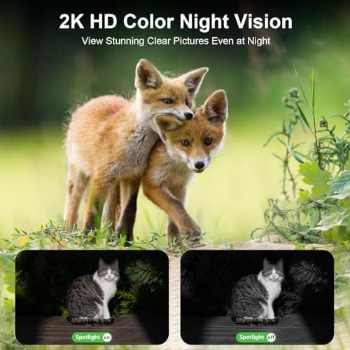 HOSAFE.COM 4G LTE Cellular Solar Security Camera Wireless Outdoor, No WiFi Security Camera, Off Grid 2K Color Night Vision 360° Live View,Built-in SIM Card with Cloud Storage for Barn Farm Jobsite 5