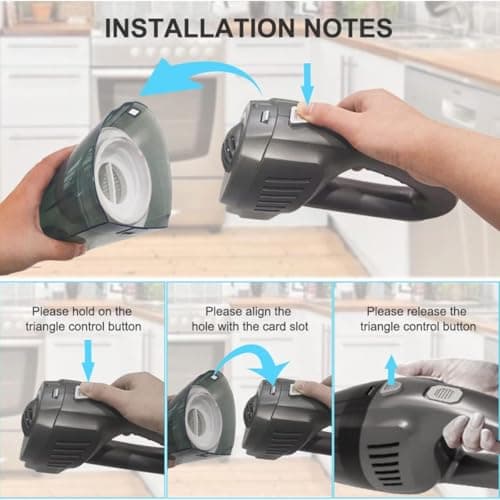 Powerful 8000PA Suction Cordless Handheld Vacuum - Portable for Home, Office & Car Cleaning with Multi Accessories 7