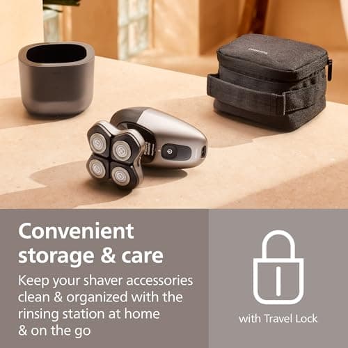 Philips Norelco Head Shaver Pro 7000 Series - Electric Shaver for Men and Women, 360° Flexing Head & ComfortCut Blades for Clean Shave, Gentle on Skin, Model HS7980/40 9