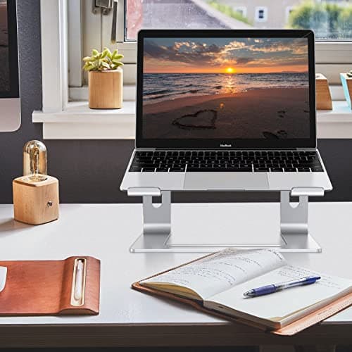 LITEPRO Laptop Stand for Desk, Detachable Laptop Riser Notebook Holder Stand Ergonomic Aluminum Laptop Mount Computer Stand, Compatible with MacBook Air Pro, Dell XPS, Lenovo More 10-18" Laptops 6