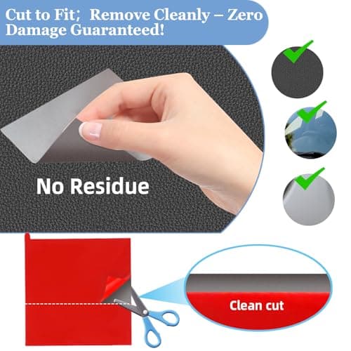 6Pcs Heavy Duty Dash Cam Mounting Tape - Ultra Heat Resistant Double-Sided Adhesive Pads for Windshield, Dashboard, GPS & Camera Holders | 60% Stronger Than Foam Tapes, Weatherproof & Customizable 5