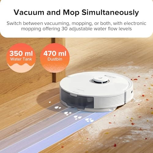 roborock Q8 Max Robot Vacuum and Mop Cleaner, DuoRoller Brush, 5500Pa Strong Suction, Lidar Navigation, Obstacle Avoidance, Multi-Level Mapping, Perfect for Pet Hair 6