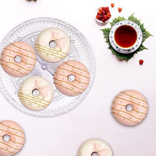 NWK 12inch Lighted Clear Cake Stand Plate Holder with String Lights Fit for 6inch, 8 inch, 10 inch, 12 inch Cakes for Wedding Birthday Cake Decorations 6