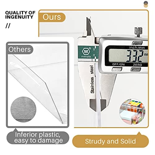 caktraie Makeup Organizer Storage with 16 Drawers, 4 Pcs Desktop Office Supplies, Desk Organizers, Clear Accessories, Dustproof Storage Drawer and for Make Up, Jewelry, Pen, Stationary 7