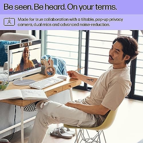 HP 23.8 inch All-in-One Desktop PC, FHD Display, Intel Core i3-N300, 8 GB RAM, 512 GB SSD, Intel UHD Graphics, Windows 11 Home, 24-cr0042 (2023) 7