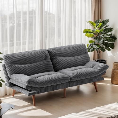 Marsail Futon Sofa Bed, Grey