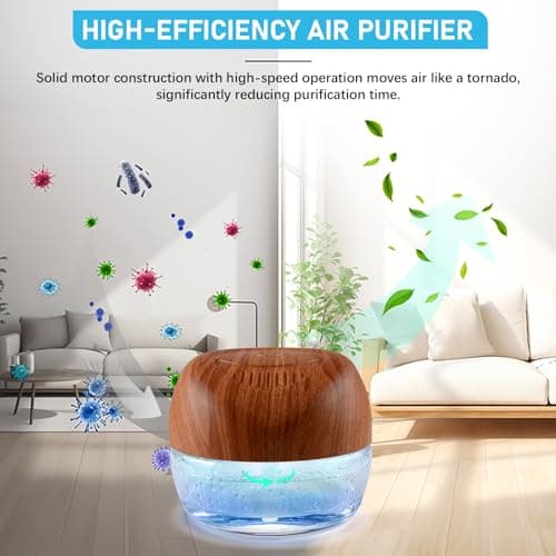 ap airpleasure Water-Based Purifier Air Washer, Air Revitalizer & Freshener, Air Fresher with 7 LED Color Changing Light for Rooms (DarkYellow) 2