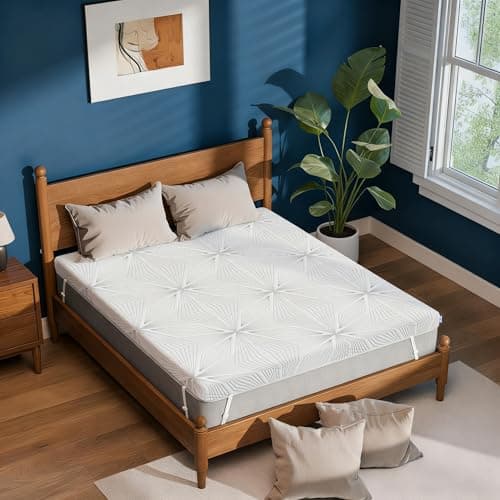 Ballad 3 Inch Gel Memory Foam Mattress Topper Queen Size, High Density Cooling Pad with Premium Removable Cover, Pressure Relief Bed Topper, (CertiPUR-US & Oeko-Tex Certified) 9