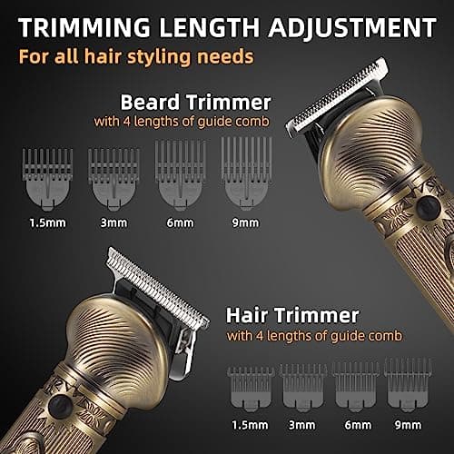 REHOYO Beard Trimmer for Men, Travel Electric Shavers for Men with Case, Cordless Hair Clipper, Mens Grooming Kit for Mustache Body Nose Face - 180 Mins Shaving, Gifts for Him & Father 5