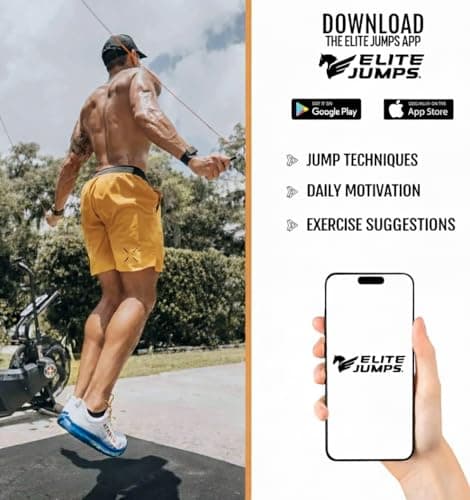 Elite Jumps Muay Thai 2.0 Weighted Jump Rope - Designed for High-Intensity Training, Muay Thai, & MMA Workouts - Heavy 1.3lb PVC Jump Ropes for Fitness 6