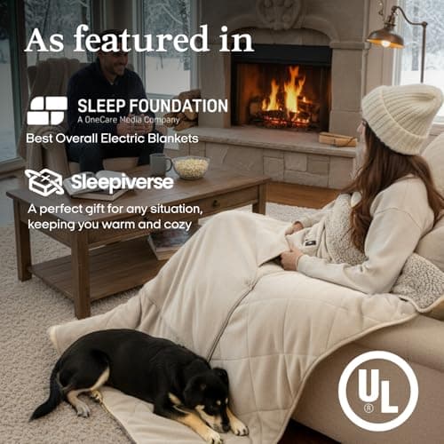 ZonLi Heated Blanket, Portable Battery Operated Blanket, 10000mAh Large 50"x60" Cordless Rechargeable Electric Throw for Adults, Camping, Car Travel & Home Use 8