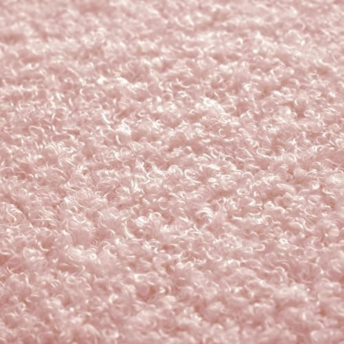 Yaheetech Boucle Vanity Chair, Modern Tufted Accent Chair, Cozy Sherpa Barrel Chair with Gold Legs, Club Chair for Living Room Bedroom Makeup Room Home Office, Pink 9