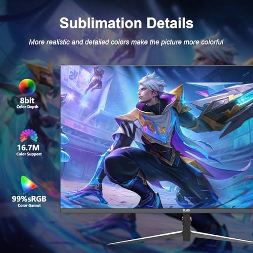 DJiEX 27 inch Gaming Monitor 1920x1080p 180Hz, FHD, GTG Vertical with Freesync Eye-Care Technology HDMI,VESA Compatible,for Gaming Home Office 5