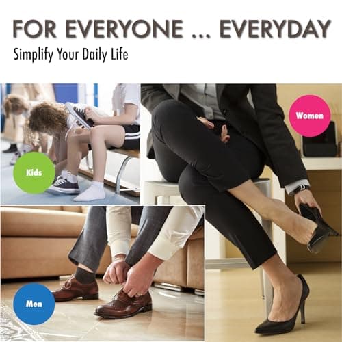 Velette 3-Pack Metal Shoehorn - 2 Set 7.5" Long Shoe Horn,1 Set 4" Travel Shoe Horn for Kids, Men & Women - Shoes Helper, Spoon, Travel Size Shoehorn for Boots, Shoes, Sneakers, Heels and More 6