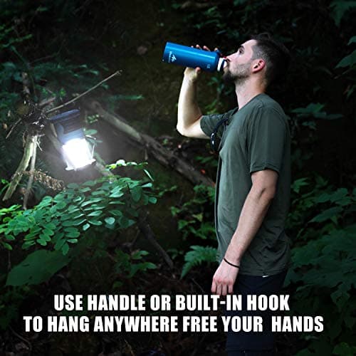 innofox LED Camping Lantern, 1500 LM Lanterns for Power Outages with 4 D Batteries Included, Battery Powered Lantern Flashlight with 4 Light Modes, Weatherproof Tent Light for Storms and Hurricanes 9