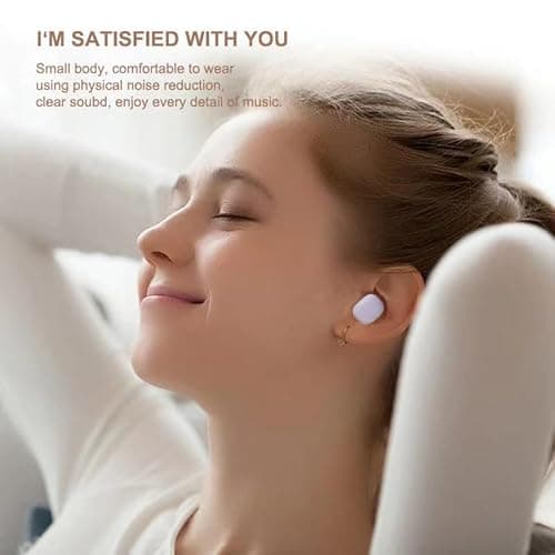 Wireless Earbuds for Small Ears, Cute Color Ear Buds for Kids & Women, 2.5g Ultra-Light, Coin-Sized Charging Case, Bluetooth 5.4 Earphones for Workout &Outdoor, Laptop Pad Phones Compatible, Blue 6