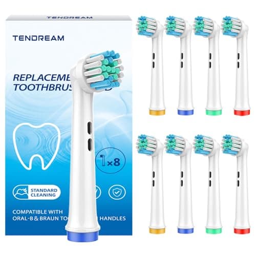 Replacement Toothbrush Heads Compatible with Oral B Braun,Professional Electric Toothbrush Heads for Oral B Replacement Heads Refill Pro 500/1000/1500/3000/3757/5000/7000/7500/8000