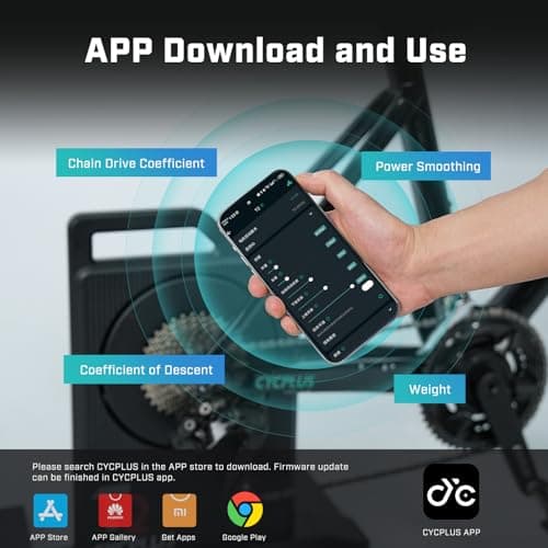 CYCPLUS T2H Smart Bike Trainer - 2200W Brushless Motor, 20% Gradient Simulator, BLE/ANT+ Dual Mode, Virtual Shifting Ready, Triple Silent Design with Dual Cooling Fans(2025 Release) 6