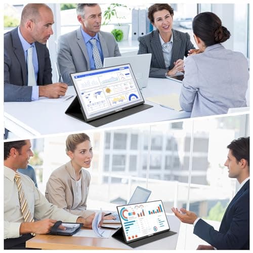 TONTRU 15.6" Portable Monitor Full HD 1080p, USB-C & HDMI Connectivity, Ultra-Slim Design, Built-in Speakers, Compatible with Laptop, PC, Gaming Consoles 6