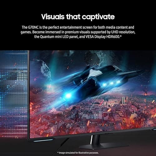 SAMSUNG 43" Odyssey Neo G7 Series 4K UHD Smart Gaming Monitor, 144Hz, 1ms, VESA Display HDR600, Quantum Matrix Technology, AMD FreeSync Premium Pro, LS43CG702NNXZA, Black 5