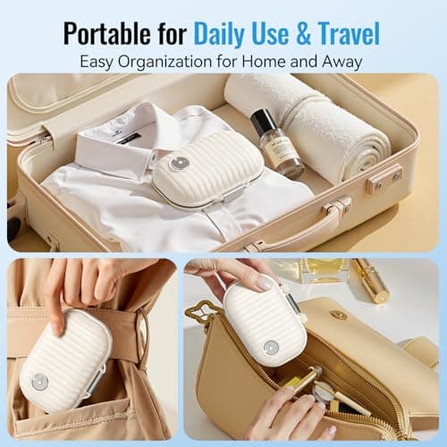 Travel Pill Organizer, 2 Pack Portable Pill Box 7 Day Small Pill Case Moisture Proof Daily Medicine Vitamin Container for Vitamins, Supplements Medication Tracker Travel Essentials (Small+ Large) 7