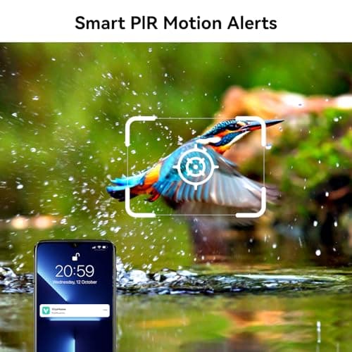 ANMESC 4G LTE Cellular Security Camera Includes SD&SIM Card, 2K Solar Outdoor Cam Wireless Without WiFi Needed,Live View, Color Night Vision, Motion&Siren Alert, Playback, Unable to Use WiFi 8