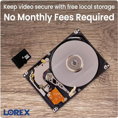 Lorex 4K Dual-Lens Outdoor Wi-Fi Security Camera | 180° Panoramic View | Smart Security Lighting | Color Night Vision | 2-Way Talk | Auto-Framing | 32GB Local Storage, No Monthly Fees | IP66 Rated 7