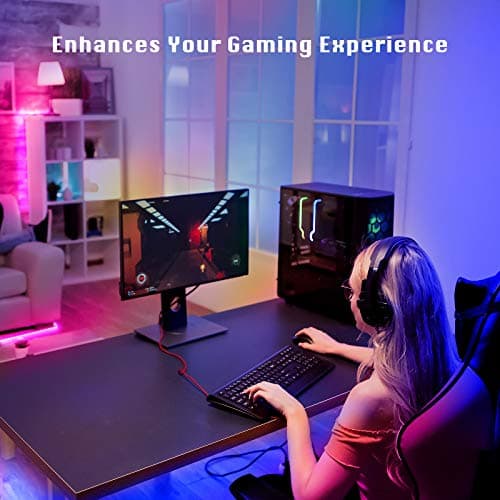 dalattin Bluetooth Led Lights for Bedroom 100ft,Smart Led Strip Lights with App Control Remote Control, RGB LED Light Strips,Music Sync Color Changing Room Decoration Party, (2 Rolls of 50ft) 6