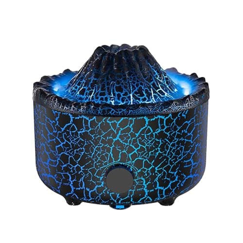 YALEDI Aromatherapy Essential Oil Diffuser, 560ml Ultrasonic Cool Mist Diffuser/Humidifier with Flame & Volcano 2 Mist Mode, for Bedroom,Office,Home, Auto Shut-Off, Remote Control, Gift (Blcak)