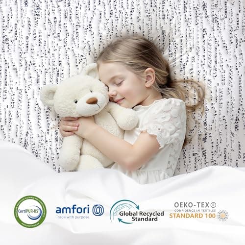 Subrtex Memory Foam Mattress Topper, 3 Inch Queen Mattress Topper for Pressure Relieving, Soft Breathable Single Bed Toppers Mattress Pads with Removable Washable Cover 7