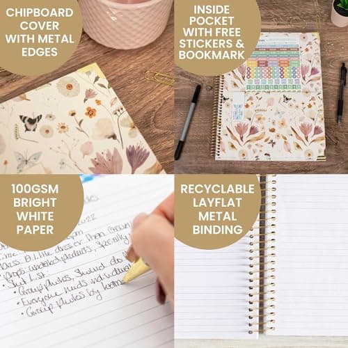 HARDCOVER bloom daily planners 2024-2025 (8.5" x 11") Academic Year Day Planner (July 2024 - July 2025) - Passion/Goal Organizer - Monthly & Weekly Inspirational Agenda Book - Butterfly Garden 5