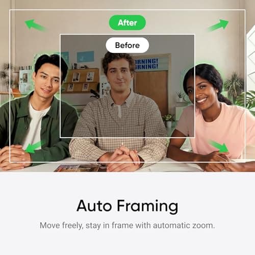 Insta360 Link 2C - 4K Webcam for PC/Mac, 1/2" Sensor, Auto Framing, HDR, AI Noise-Canceling Mic, Gesture Control for Streaming, Video Calls, Gaming, Works with Zoom, Teams, Twitch & More 5
