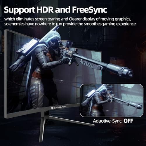34 Inch Curved Gaming Monitor, (3440x1440) 165Hz Ultrawide Computer Monitor, AMD FreeSync, 1500R, HDR, 125% sRGB, DCI-P3 92%, HDMI/DP and Built-in Speaker, VESA 100 x 100mm " 6